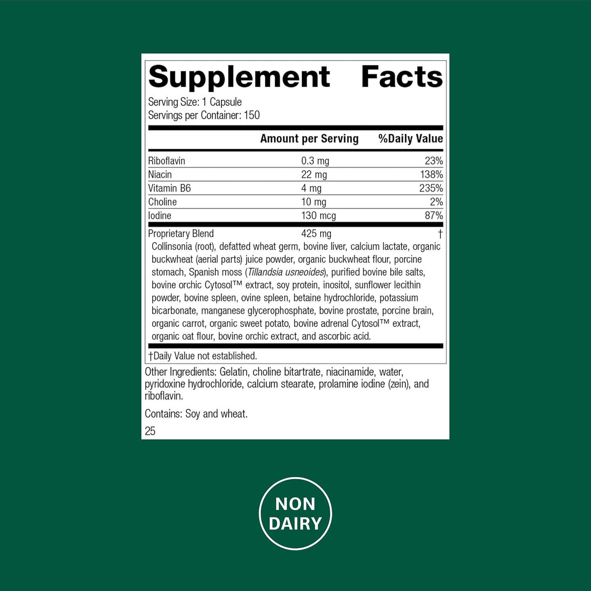 Standard Process Cholaplex - Suplemento para – Niacina: contribuye al funcionamiento normal del sistema nervioso y – Image 2