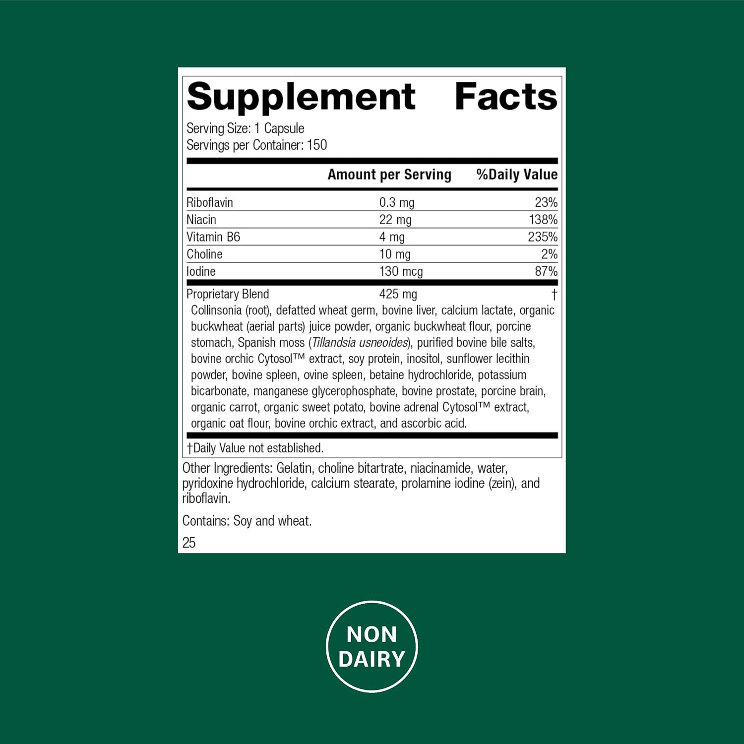 Standard Process Cholaplex - Suplemento para la salud del corazón y el hígado - 150 cápsulas