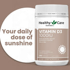 Healthy Care Vitamina D3 1000 UI 250 cápsulas blandas