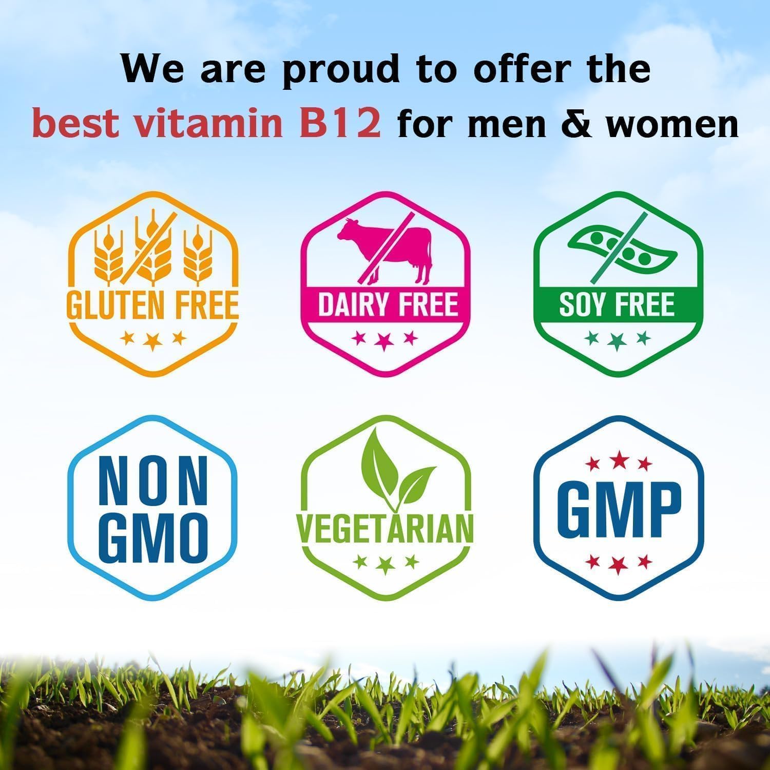 Innate Vitality Vitamina B12 5000mcg Sublingual - Metilcobalamina Vegana, Comprimidos de Disolución Rápida con Sabor a Melocotón Natural, 120 Comprimidos