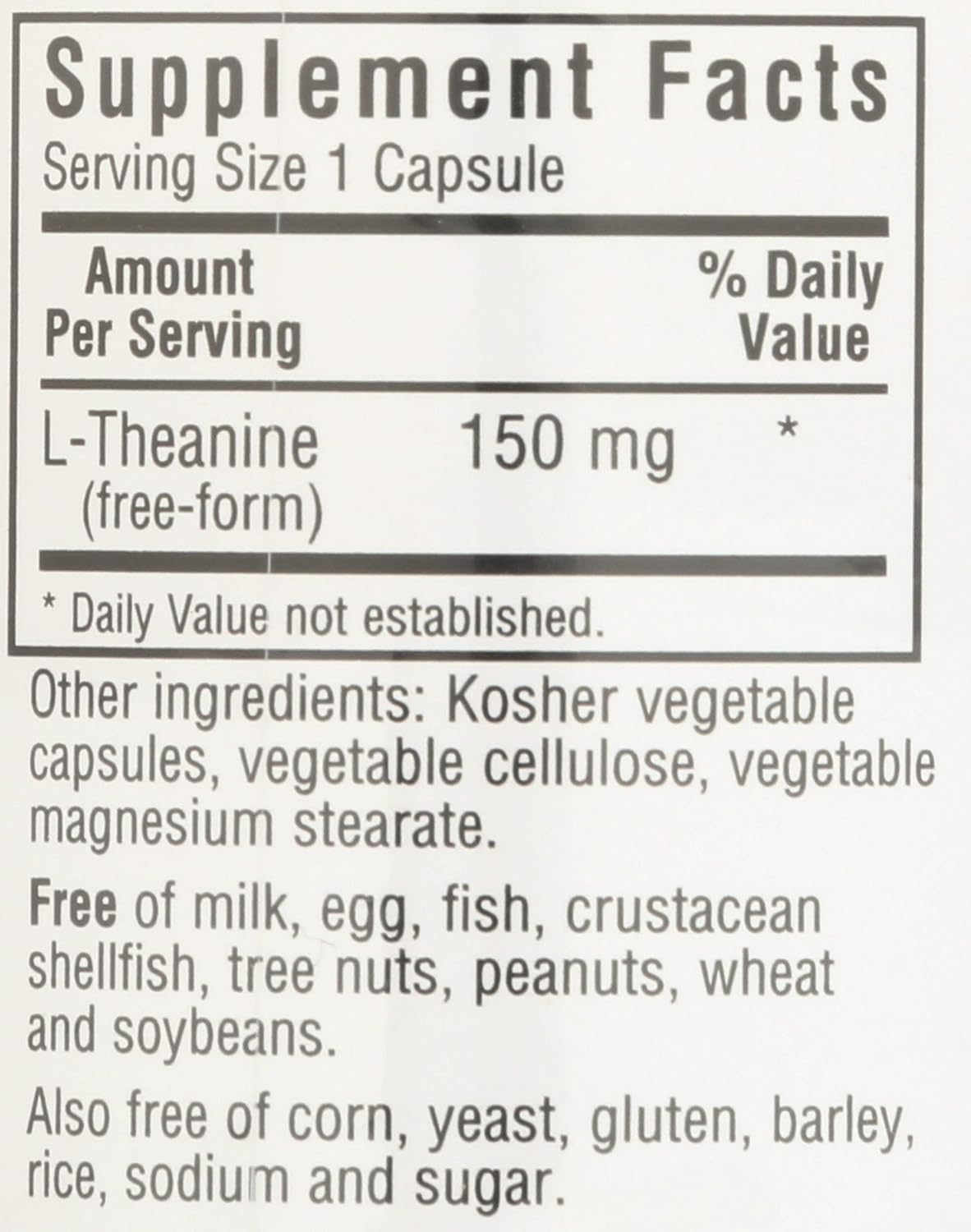 Bluebonnet Nutrition L-Teanina 200 mg, 30 cápsulas