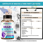 40-en-1 Brain Booster – Complemento Nootrópico para Memoria y Enfoque, 120 Cápsulas