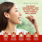 GeriCare One-Daily Multi-Vitamina Tableta, 100 unidades Suplemento multivitamínico para adultos | Suplemento dietético fácil de tomar con vitaminas A, C, D3, B, calcio | Complejo de vitaminas y minerales (paquete de 2)
