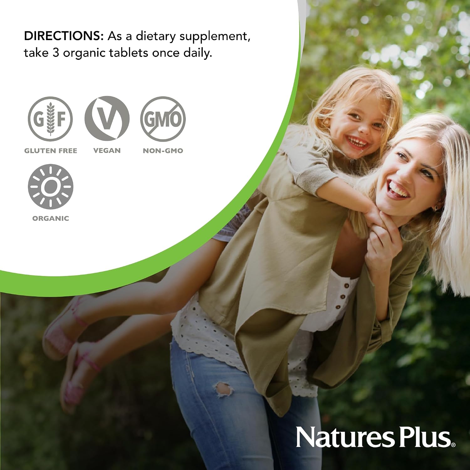NaturesPlus Source of Life Garden Women’s Multivitamin - 90 Comprimidos - Energía y Sistema Inmunitario - Ecológico, Vegano, Sin Gluten