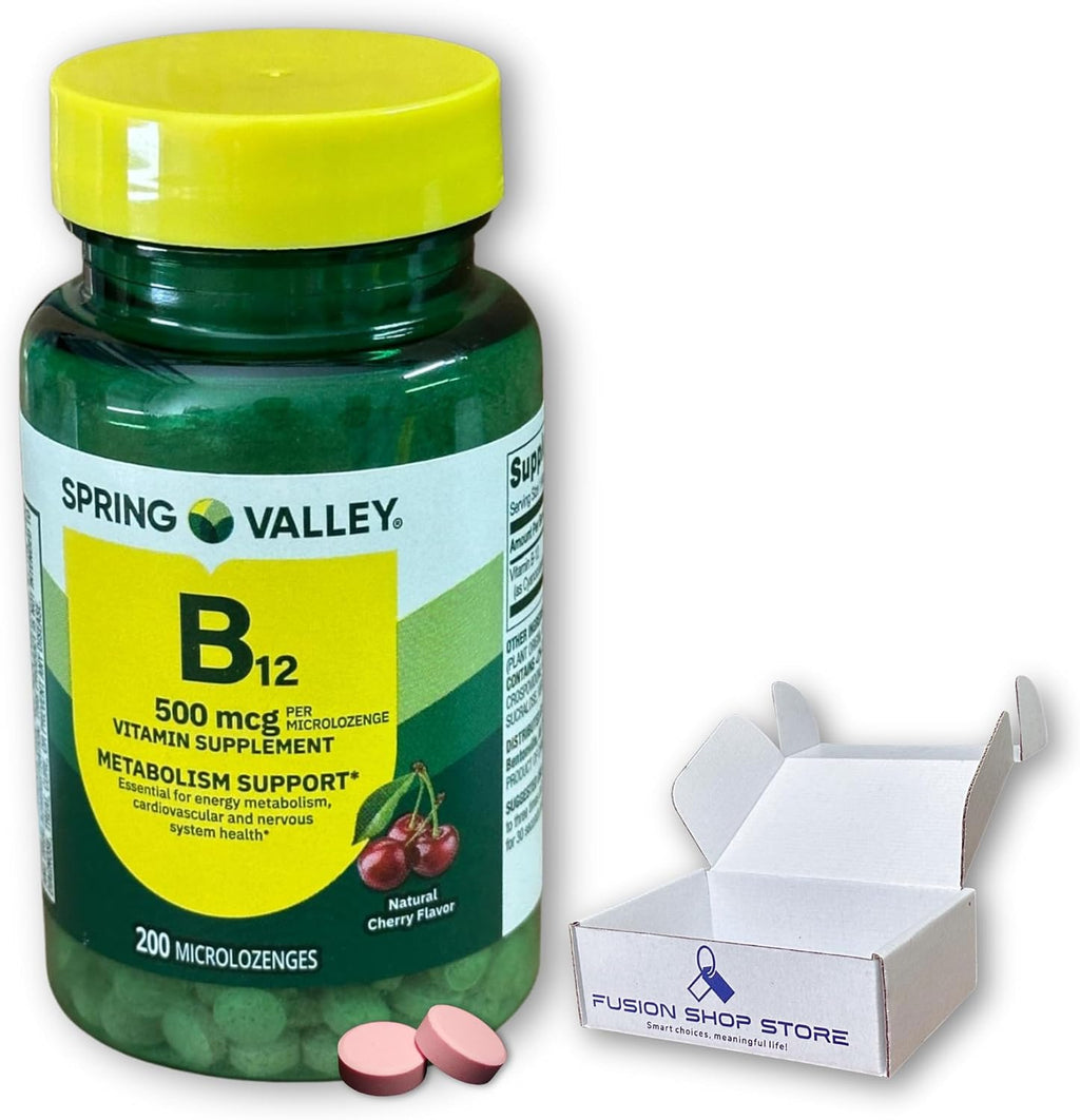 B12 500 mcg Sublingual Sabor Cereza - 200 Comprimidos