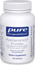 Pure Encapsulations PureGenomics B-Complex - Broad Spectrum B Vitamin Support for Genetic Expression, Cellular Function, Hormone Production & Energy Metabolism* - with Vitamin B12 & B6-120 Capsules