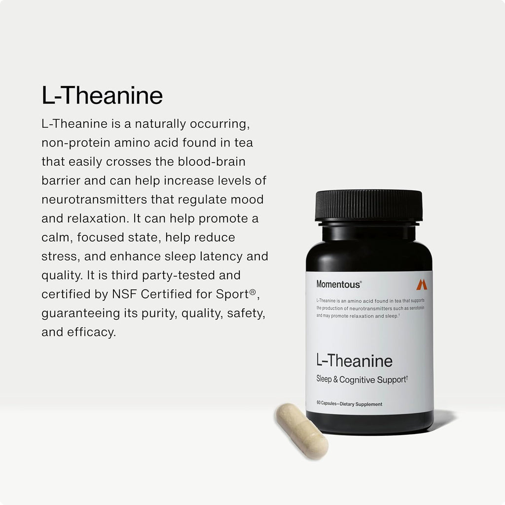 Momentous L-Teanina - 200 mg - 60 Cápsulas - Complemento Alimenticio