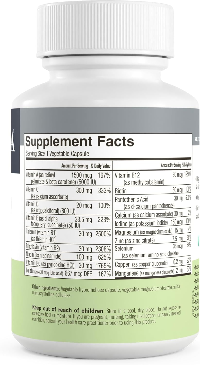 FREEDA Multivitamínico Diario Sin Hierro – Quintabs-M – 250 Cápsulas