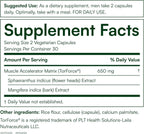 Purity Products Muscle Accelerator 650 mg - 120 Cápsulas Veganas (2 Envases)