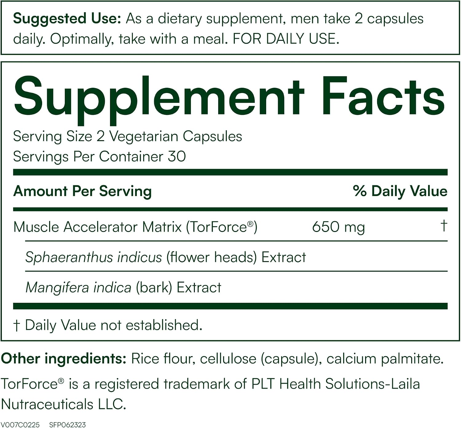 Purity Products Muscle Accelerator 650 mg - 120 Cápsulas Veganas (2 Envases)