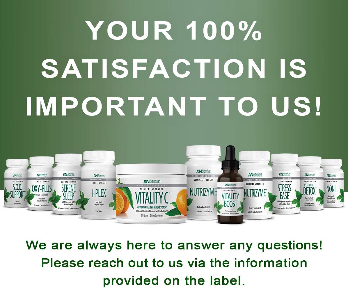 American Nutriceuticals Vitamina C en Polvo Sin Azúcar - No Ácida - 4000 mg (30 Días)