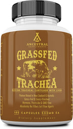Ancestral Supplements Cartílago Traqueal de Res con Hígado, 3000mg, 180 Cápsulas