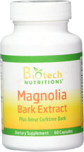 Biotech Nutritions Magnolia Bark Extract Plus Amur Corktree – 60 Cápsulas Vegetales