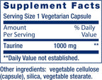 Life Extension Taurina, 1000 mg, 180 Cápsulas Vegetales