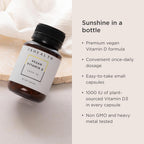 JSHealth Vitamina D3 1000 UI - 60 Comprimidos Veganos