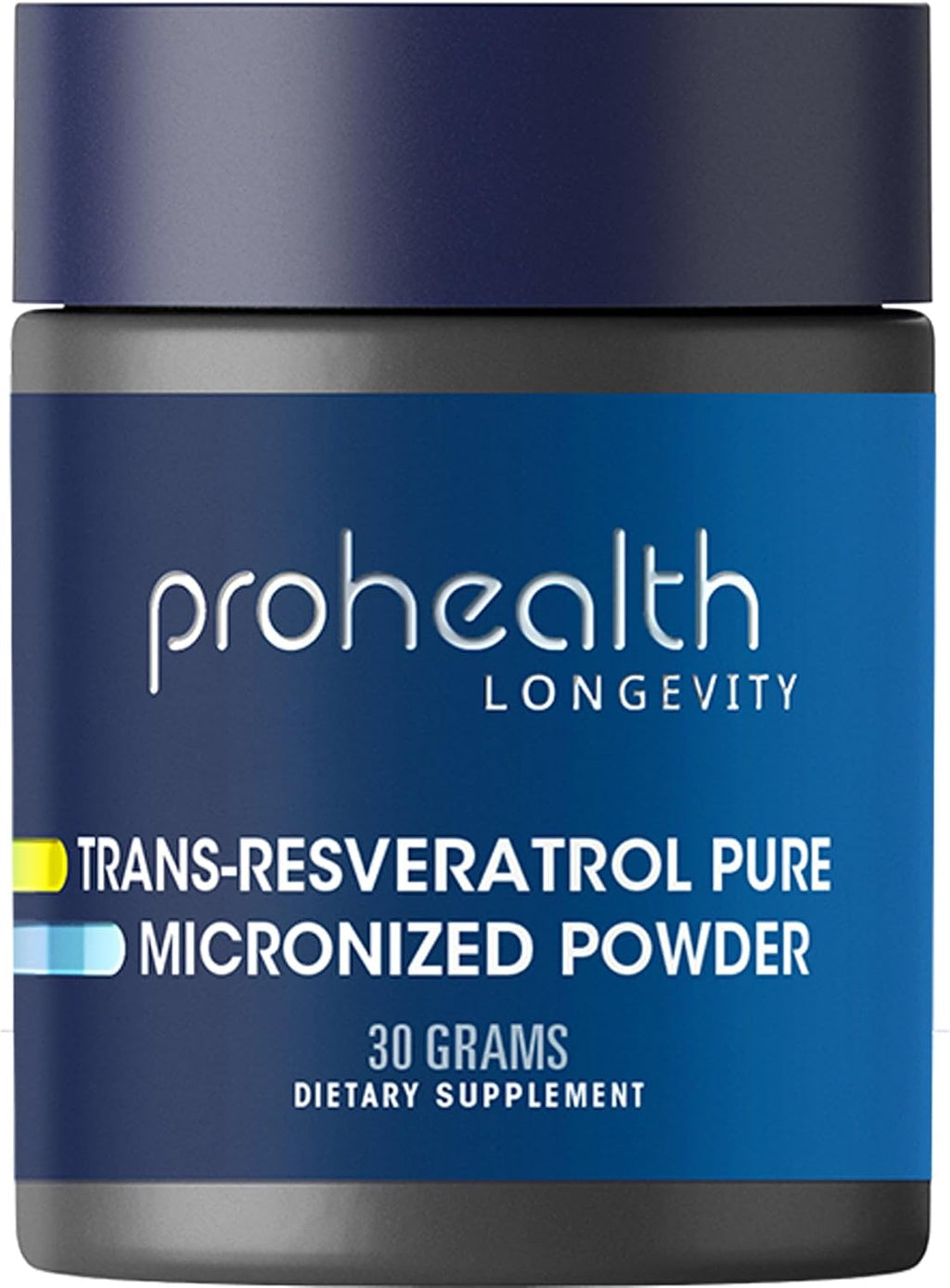 ProHealth Longevity Trans-Resveratrol en Polvo 100 Gramos - Grado Farmacéutico, 1000 mg por Porción