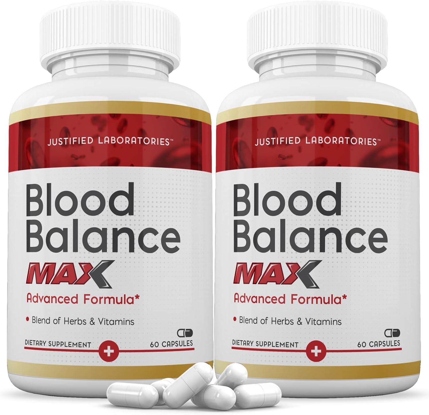 Justified Laboratories Blood Balance Max - 60 cápsulas, pack de 2