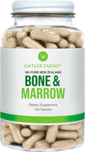 Antler Farms - 100% Hueso y Médula de Nueva Zelanda, 180 Cápsulas, 750mg - Extracto de Hueso Entero de Vacas Alimentadas con Pasto