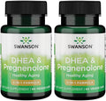 Swanson DHEA y Pregnenolona Complejo 60 Cápsulas Veganas (Paquete de 2)