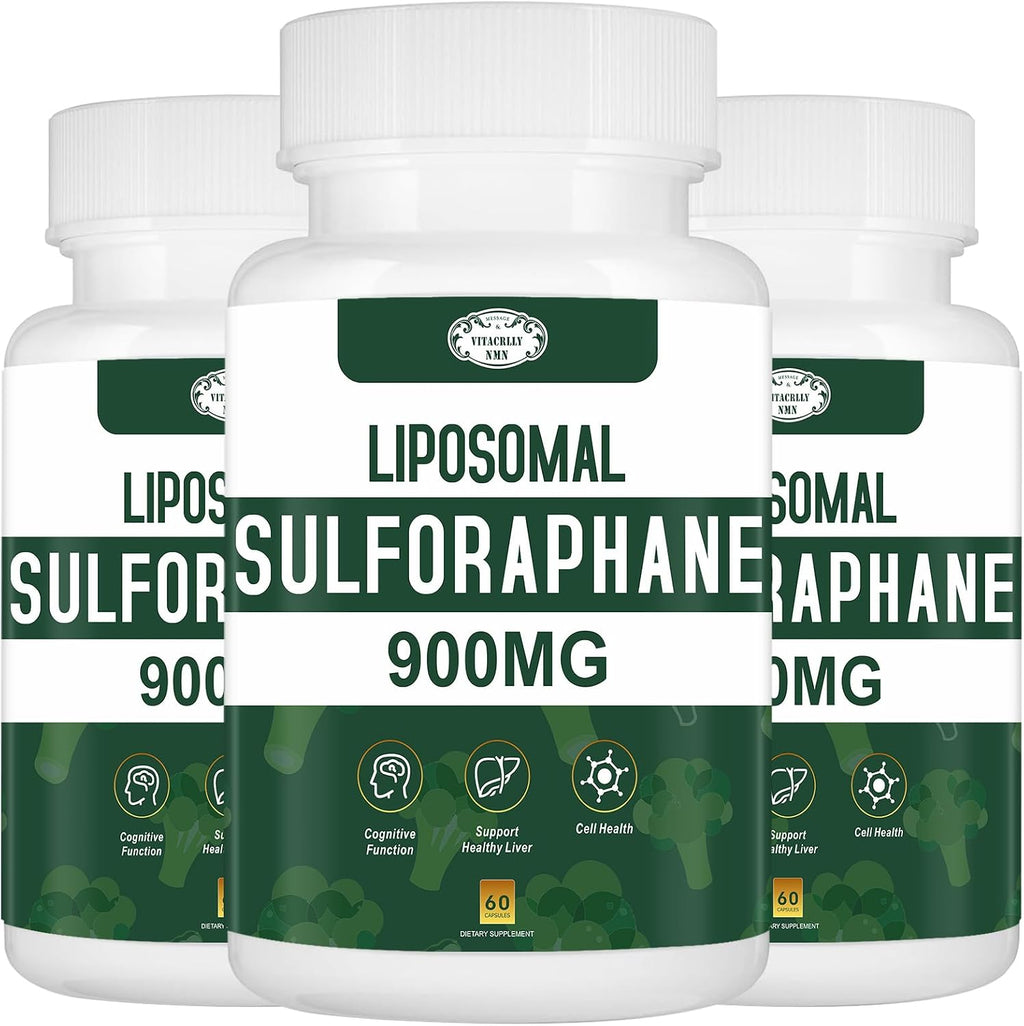 Suplemento de Sulforafano Liposomal 900mg con Extracto de Brócoli