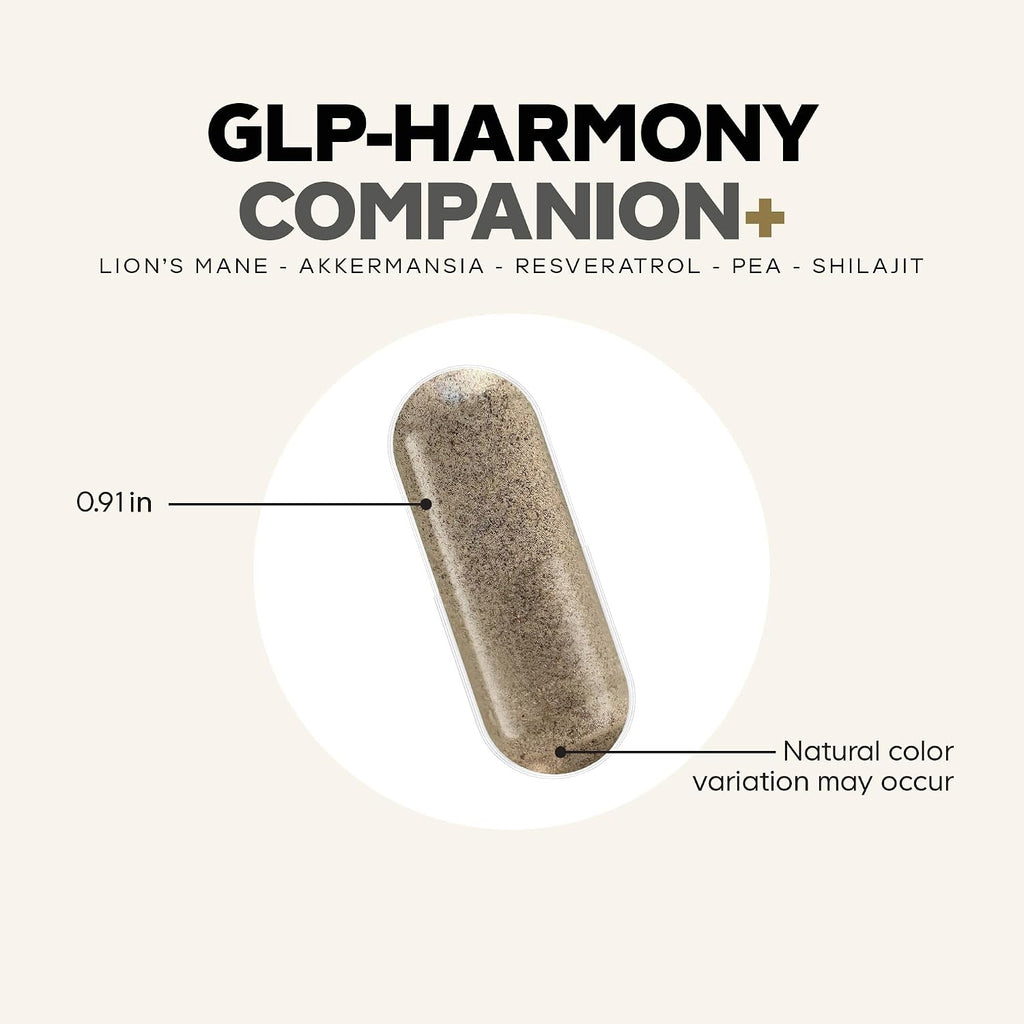 Codeage GLP-Harmony Companion+ - 60 Cápsulas - Complemento Alimenticio con Lion's Mane, Colostrum y Shilajit