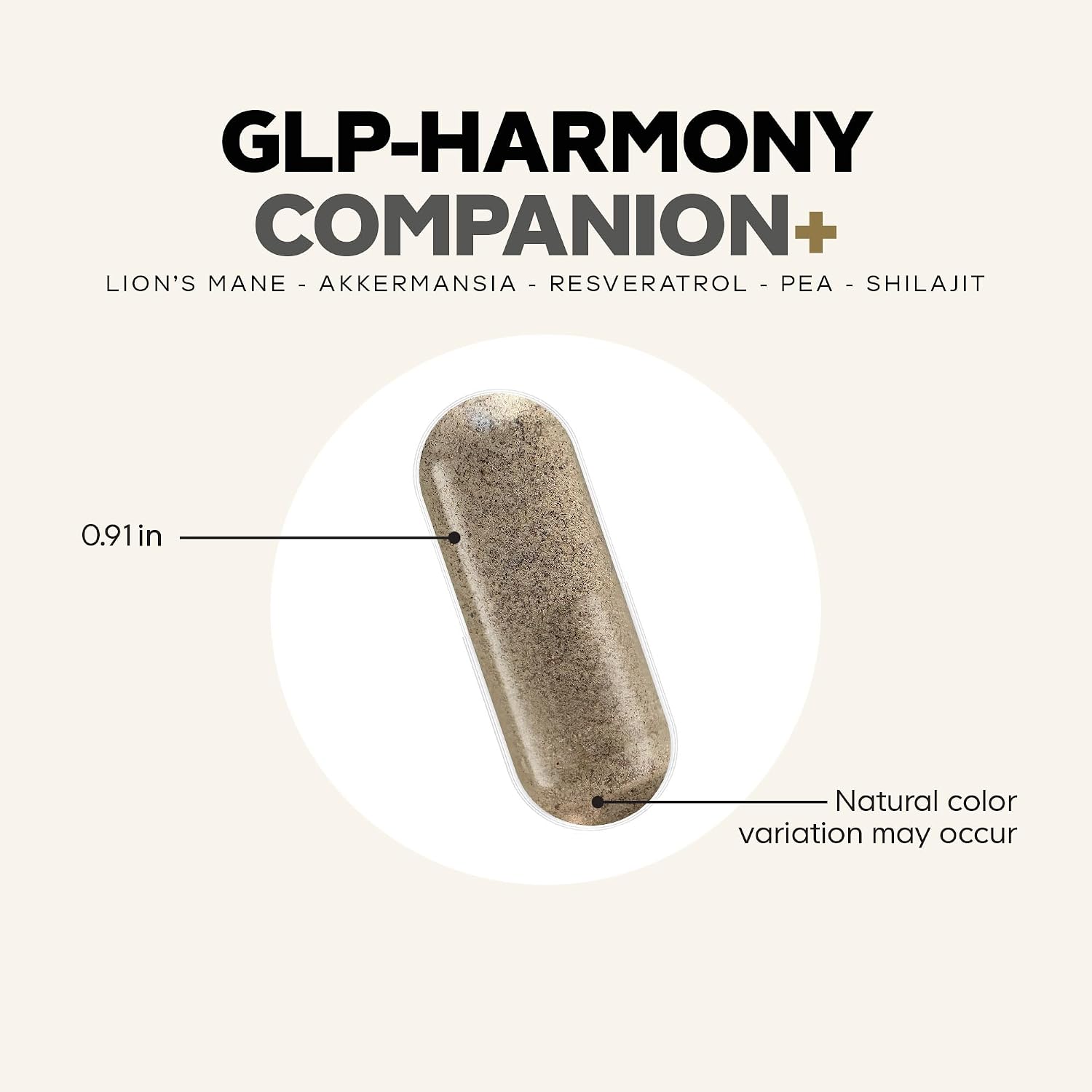 Codeage GLP-Harmony Companion+ - 60 Cápsulas - Complemento Alimenticio con Lion's Mane, Colostrum y Shilajit