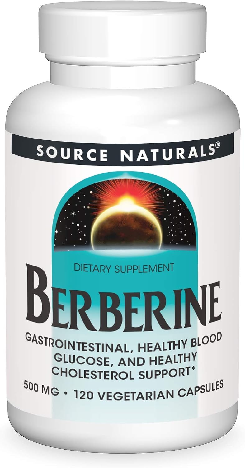Source Naturals Berberine Cápsula Vegetal, para el Apoyo Gastrointestinal - 30 Cápsulas Vegetarianas