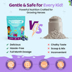 ZettoA Multivitamínico Infantil - Gomitas de Frutos Rojos con 11 Vitaminas y Minerales - Sin Azúcar, Vegano, Sin Gluten - 30 Unidades