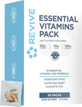 Revive MD Essential Vitamin Packs – Multivitamínico Diario en Sobres con Arjuna y Cúrcuma – 30 Dosis