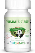 Maxi Health Vitamina C 250 mg Comprimidos Masticables con Zinc y Bioflavonoides, Sabor Cereza – 90 Comprimidos