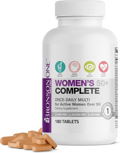 Bronson ONE Daily Women's 50+ Complete – Protección de las células frente al daño oxidativo: Vitaminas C y E, zinc – Image 7