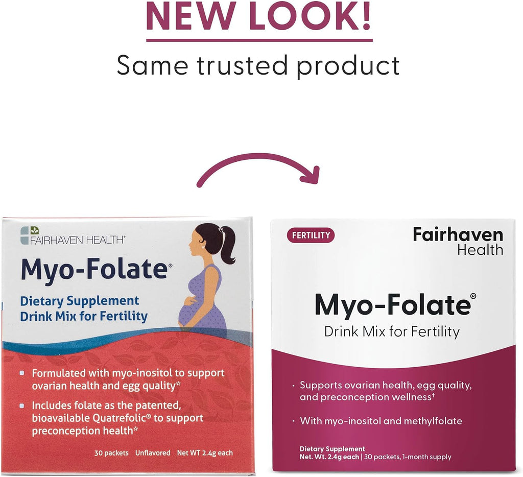 Fairhaven Health Folato y Myo-Inositol en Polvo - 30 Sobres