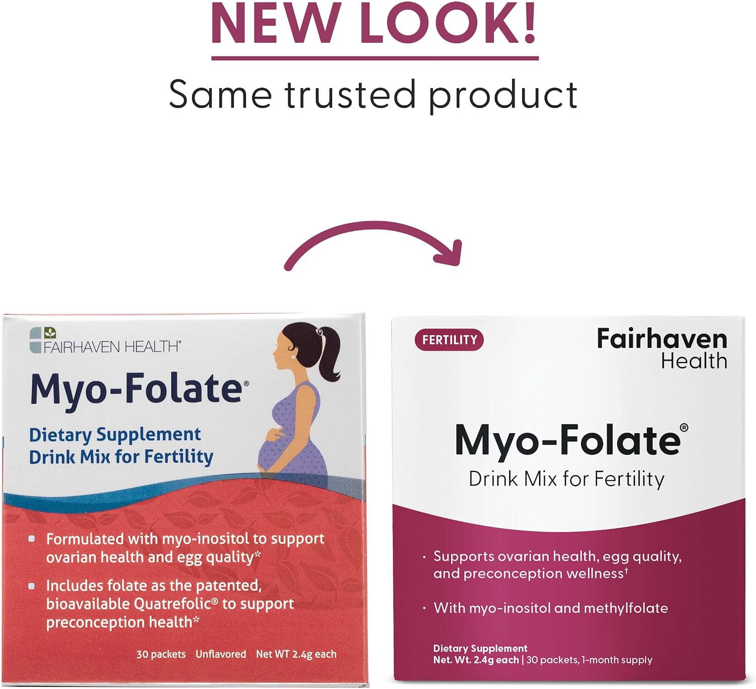 Fairhaven Health Folato y Myo-Inositol en Polvo - 30 Sobres