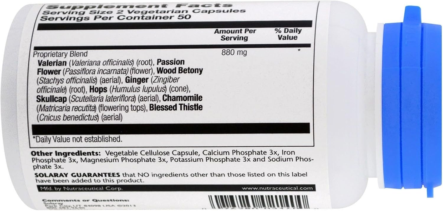 SOLARAY Nerve Blend SP-14™, 100 VegCaps