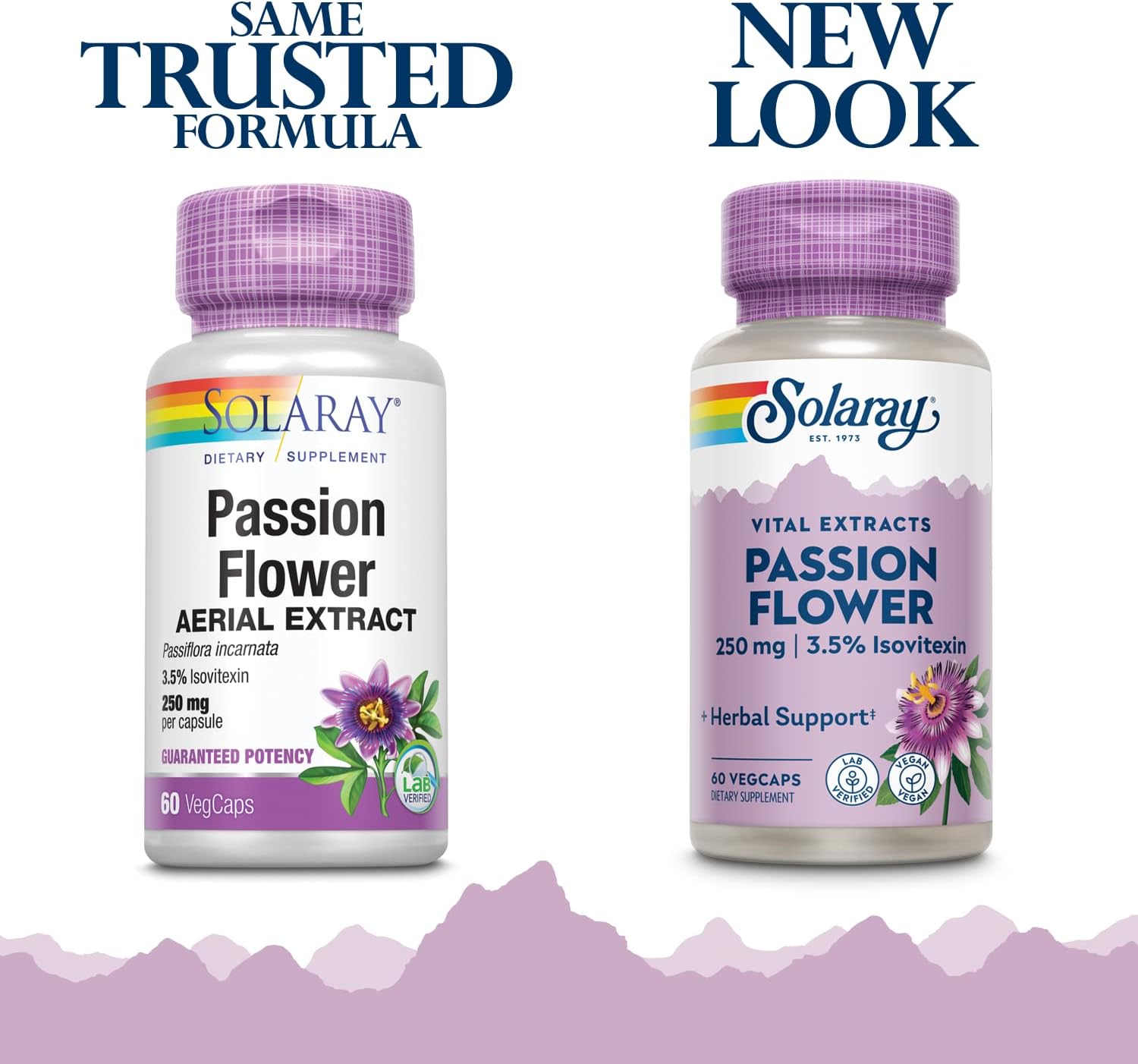 Solaray Extracto de Flor de Pasión, 250 mg, 60 Cápsulas