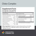 Professional Formulas Osteo Complex – Suplemento para la densidad ósea con calcio, magnesio y D3