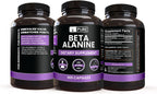 Pure Original Ingredients Beta Alanina, 365 Cápsulas - Siempre Puro, Sin Aditivos ni Rellenos, Verificado en Laboratorio