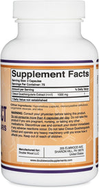 Double Wood Supplements Cissus Quadrangularis Super Extract, 150 Cápsulas (1000mg)