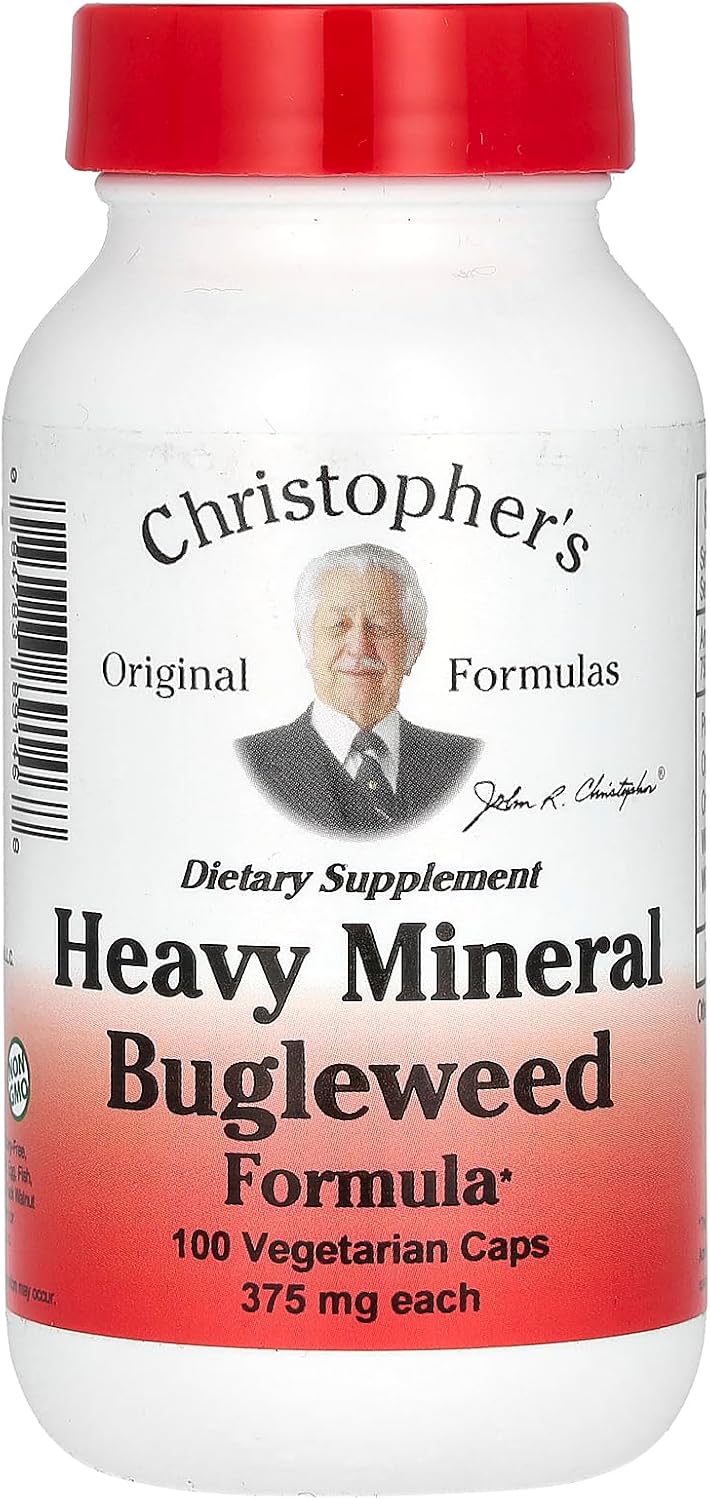 Dr. Christopher's Formulas Heavy Mineral Bugleweed Formula - 400 mg - 100 Caps