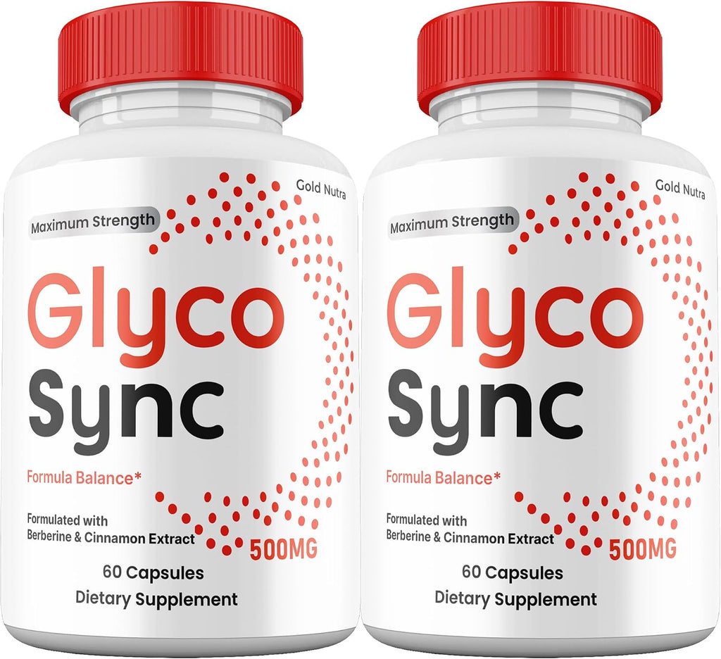 Glyco Sync Cápsulas, Ingredientes Naturales, Máxima Potencia, Suplemento (2 Envases)