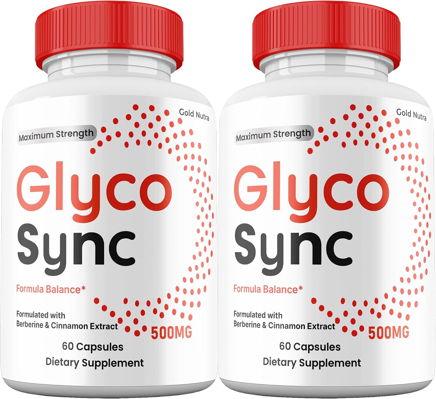 Glyco Sync Cápsulas, Ingredientes Naturales, Máxima Potencia, Suplemento (2 Envases)