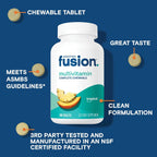 Bariatric Fusion Multivitamínico Bariátrico Completo con Hierro - Masticable Sabor Tropical - Suministro de 1 Mes