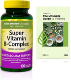 Spring Valley Super Vitamin B-Complex Tablets, 100 Comprimidos