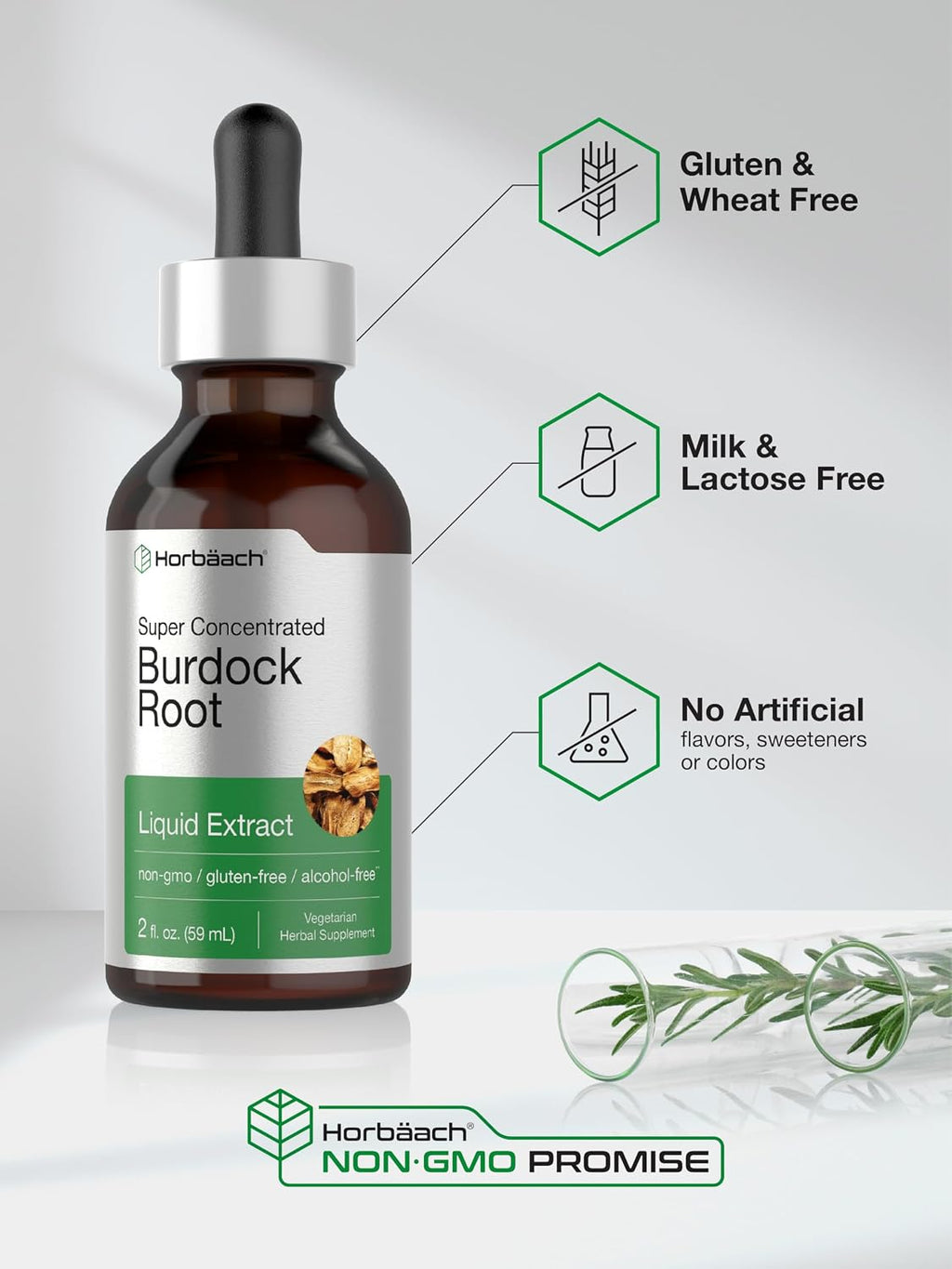 Horbäach Extracto de Raíz de Bardana - Tintura Concentrada 60 ml