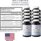 Relumins Vitamin C 1000 mg with Rosehip - 180 Capsules (Pack of 10)