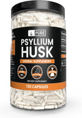 PURE ORIGINAL INGREDIENTS Psyllium Husk (730 Cápsulas) - Puro, Sin Rellenos, Verificado en Laboratorio