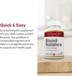 Justified Laboratories Blood Balance – 60 Cápsulas – Fórmula de Apoyo Circulatorio con Hierbas y Vitaminas