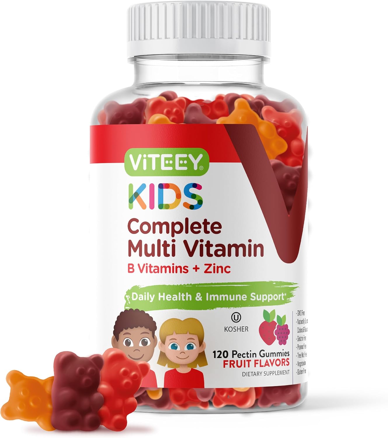 Viteey Multivitamínico para Niños en Gominolas - 120 unidades