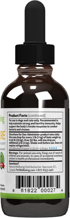 Pet Wellbeing Immune Sure para Perros - Suplemento Herbal para el Sistema Inmunológico 59 ml