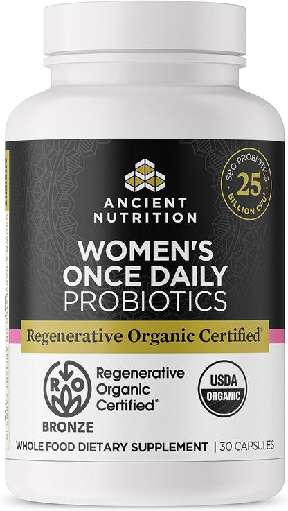 Ancient Nutrition Probióticos Extra Fuertes 50 Mil Millones de UFC, Certificado Orgánico Regenerativo, 60 Cápsulas – Image 10